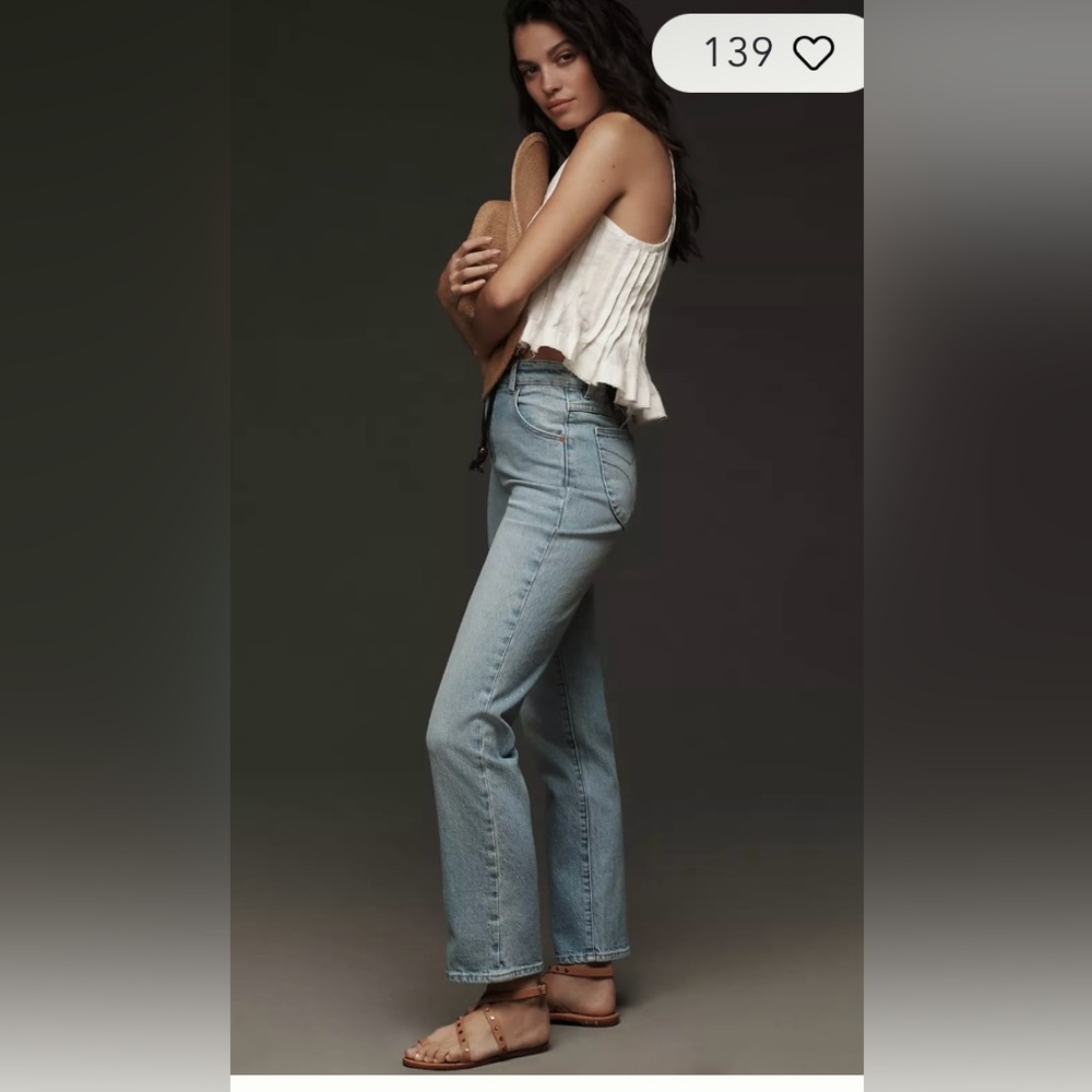 Rolla's Original High-Rise Straight-Leg Jeans Size 25